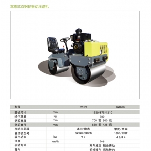 座駕式壓路機SVH70C